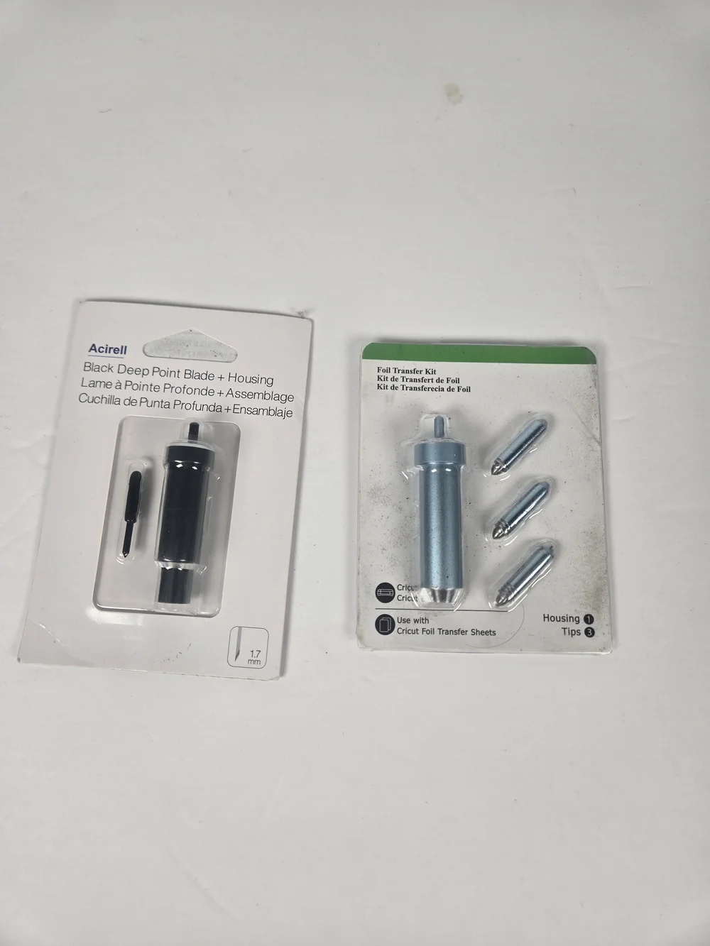 Acirell Deep Point Blade Housing Cricut Foil Transfer Kit 4 Tips
